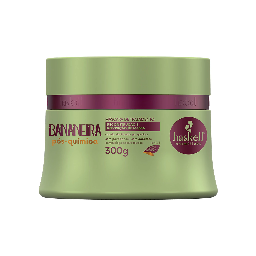 Máscara Reconstrutora Pós-Química Bananeira Haskell 300g