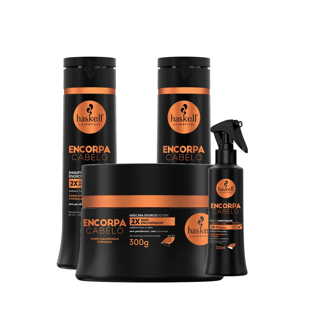 Kit Haskell Encorpa Cabelo Redensificador (4 itens)