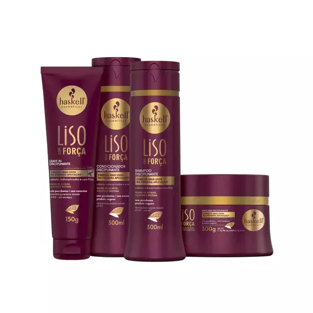 Kit Oficial Haskell Liso com Força Disciplinante (4 itens)