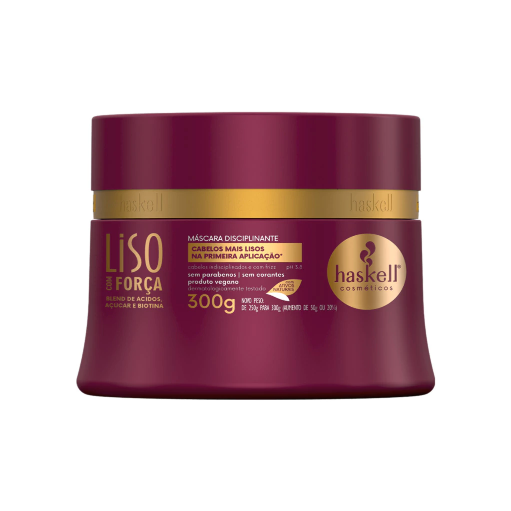 Máscara Disciplinante Liso com Força Haskell 300g