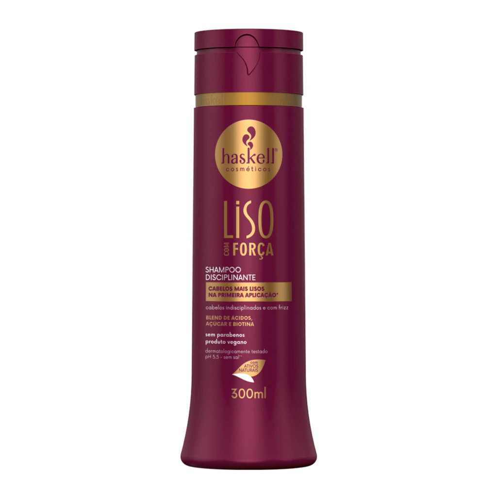 Shampoo Disciplinante Liso com Força Haskell 300ml