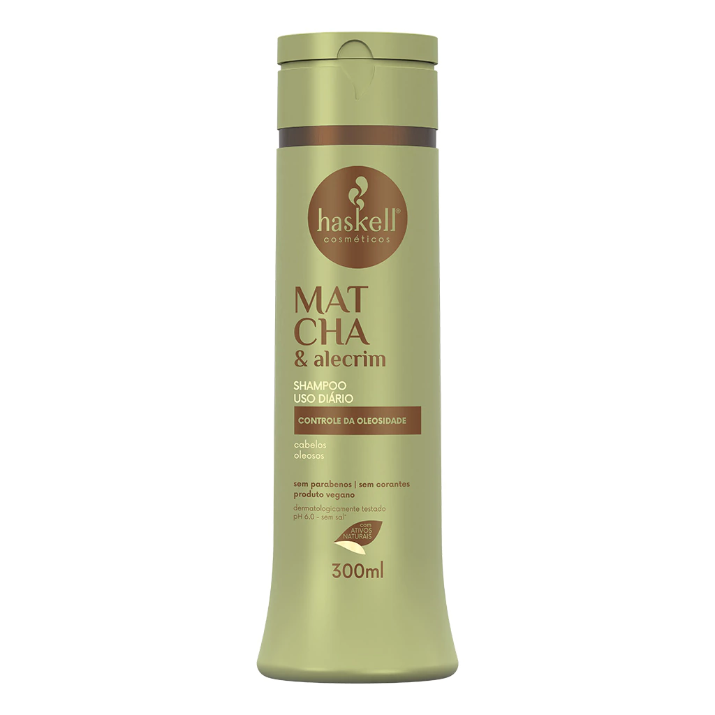 Shampoo Uso Diário Matchá & Alecrim Haskell 300ml