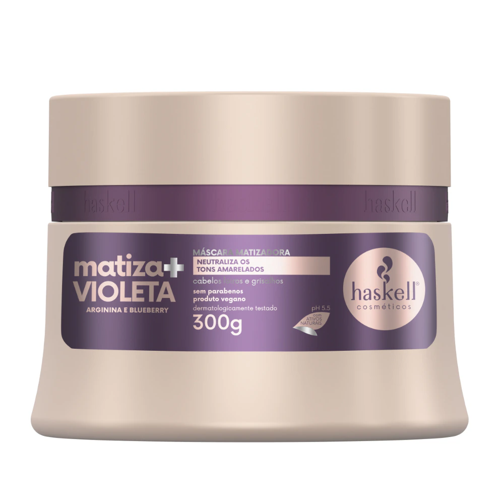 Máscara Matizadora Violeta Matiza+ Haskell 300g
