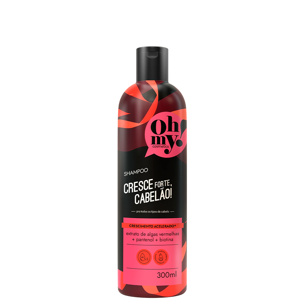 Shampoo Estimulante de Crescimento Cresce Forte, Cabelão! 300ml