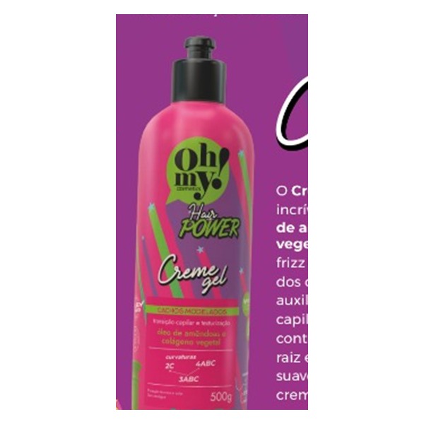 Creme Gel Modelação e Transição Hair Power 500g