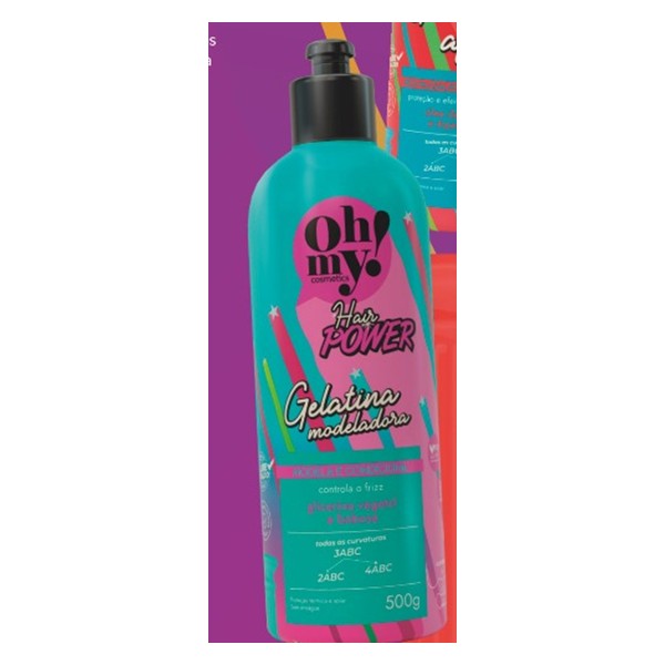 Gelatina Modeladora Cachos e Ondas Hair Power 500g