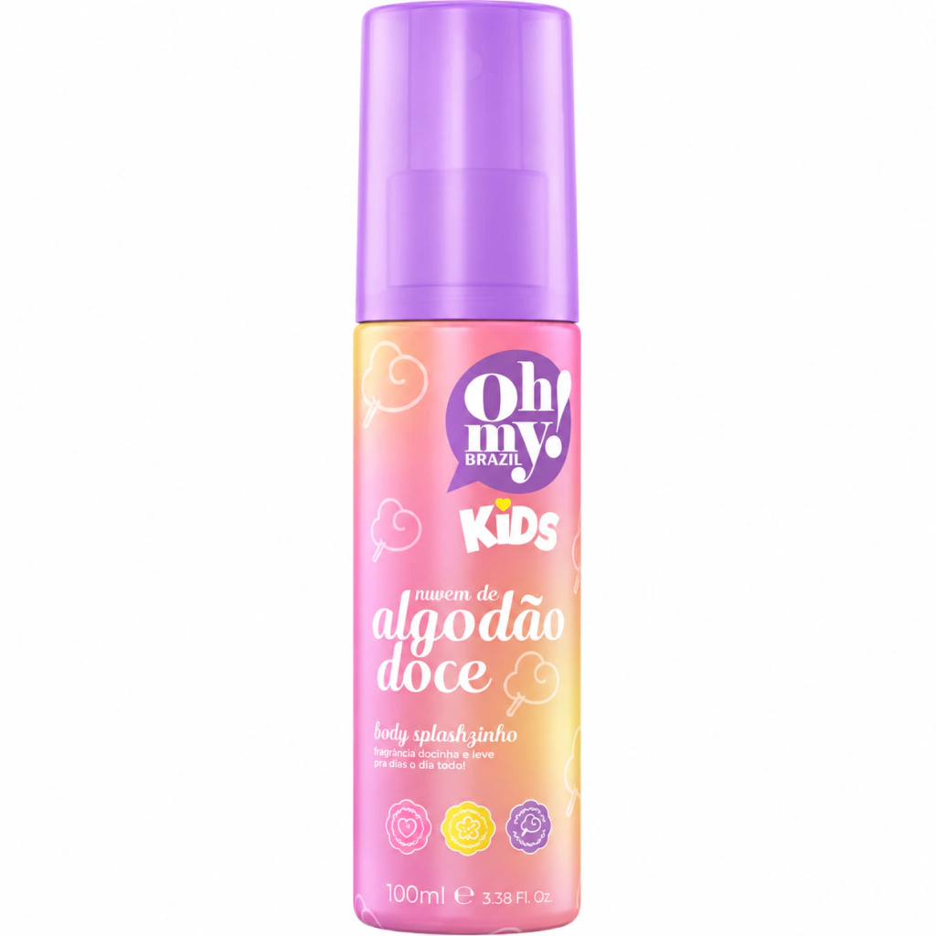 Body Splashzinho Infantil Cabelo e Corpo Nuvem de Algodão Doce 100ml