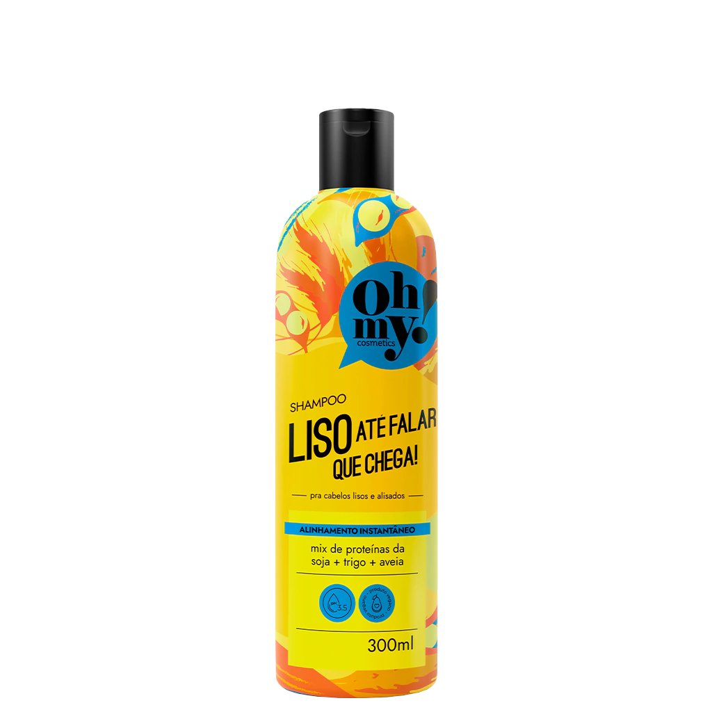 Shampoo Alinhamento Rebelde Liso Até Falar Que Chega! 300ml