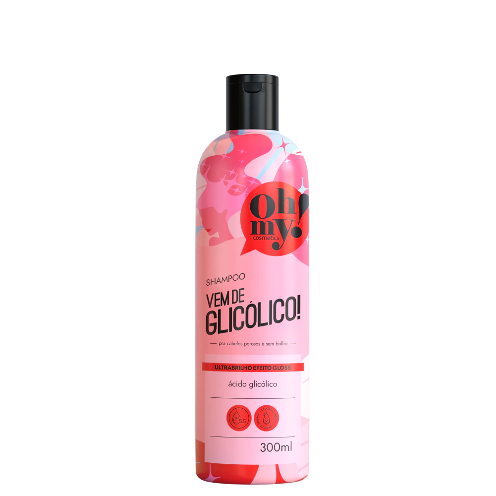 Shampoo Efeito Supergloss Vem de Glicólico! 300ml