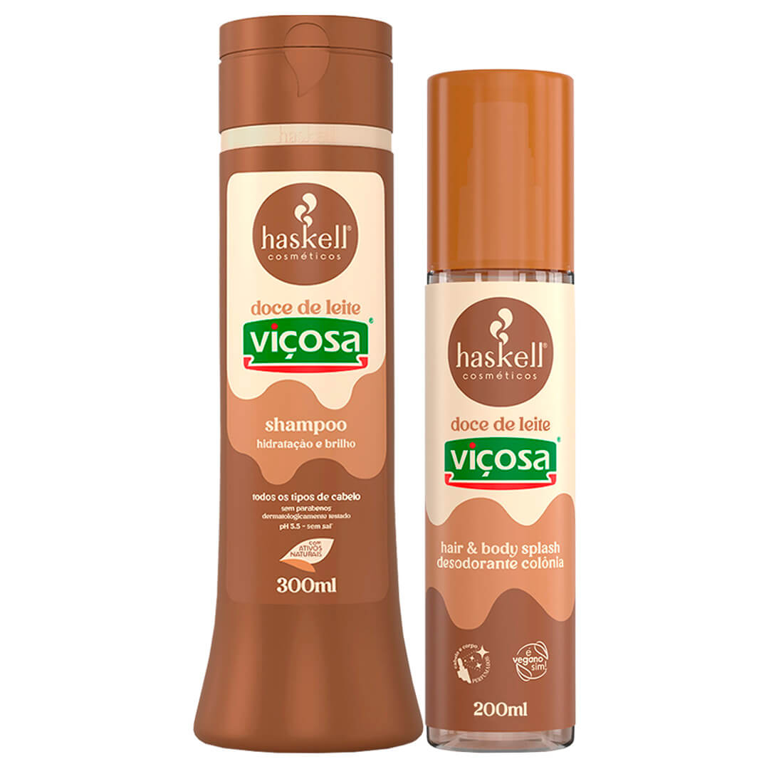 Hair & Body Splash Desodorante Colônia Doce de Leite Viçosa Haskell 200ml