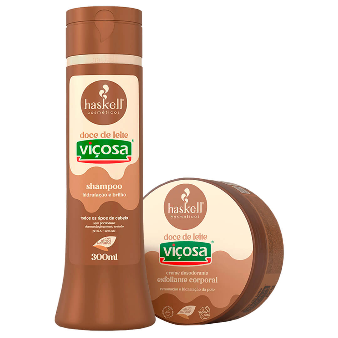 Mousse Desodorante Esfoliante Corporal Doce de Leite Viçosa Haskell 150g